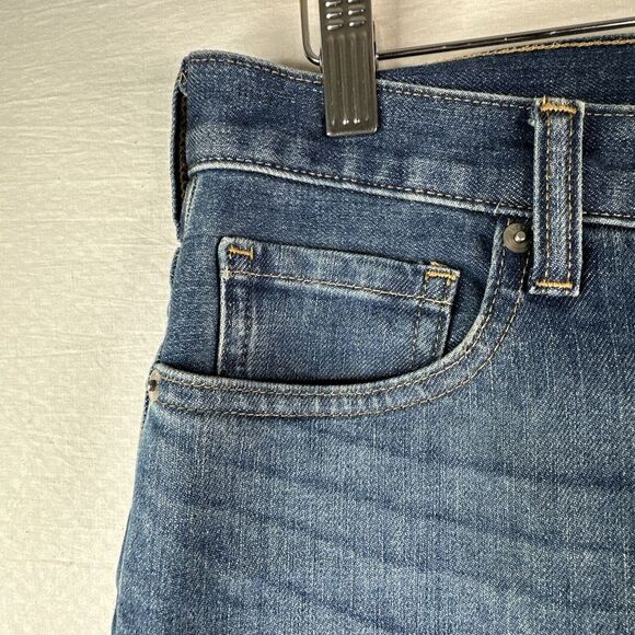 Everlane Womens Jeans Size 26R (30x27) Blue Denim Straight Leg Stretch Mid Rise - Picture 3 of 11